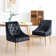 Chaise parsons en velours Springport