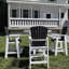 Chaises de patio - table de bar d'extérieur avec tabourets et 5 tabourets blancs et gris