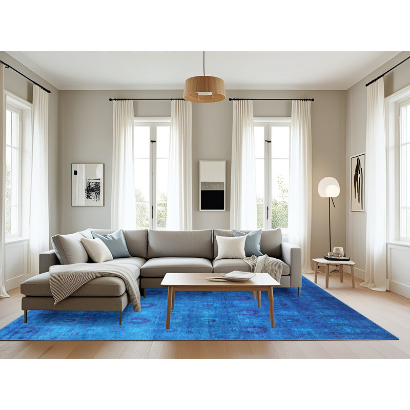 Tapis oriental bleu, Rectangle 8 pi x 12 pi