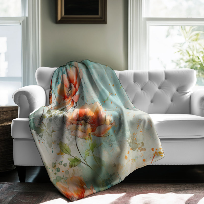 Grunge Foliage - 1 Piece Premium Blanket, Queen