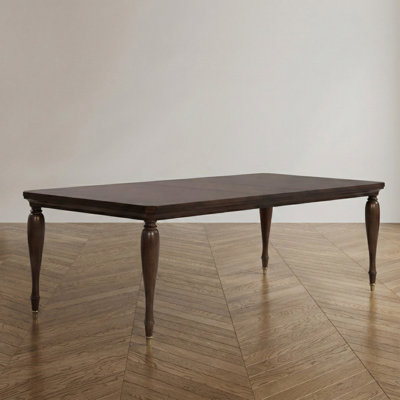 Veney Extendable Rectangular Dining Table With 18" Leaf