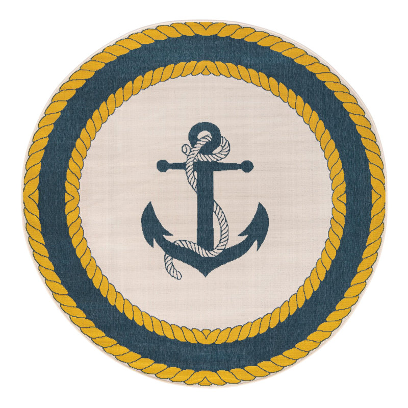 Callet Indoor / Outdoor Rug, Round 7'1"