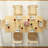 Dining Table For 4-6,modern Rectangle Dining Table With Ripple Legs