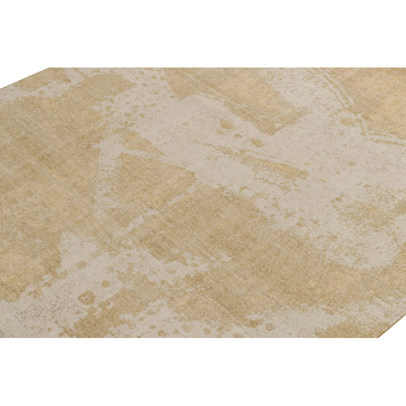 Homage Hand Knotted Wool Geometric Area Rug, Rectangle 5' x 7'