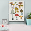 "Epic Graffiti" Forest Mushroom 2 C "par Farida Zaman, art mural sur toile, 12 po x 16 po-1974222981