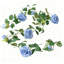  Rotin de fleurs artificielles en soie
