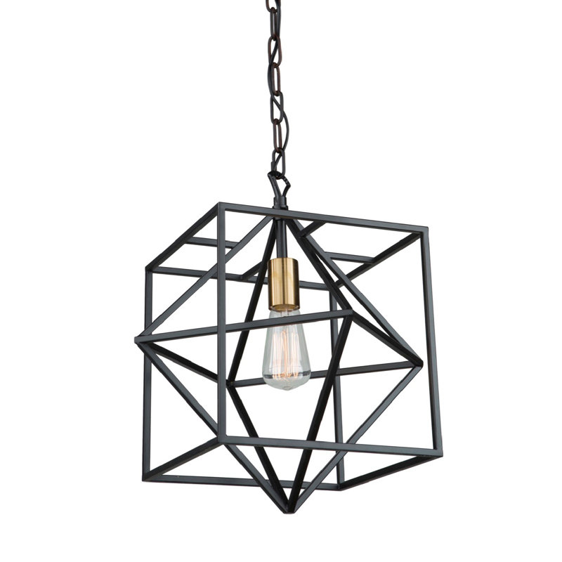 Luminaire suspendu géométrique 1 lumière Roxton