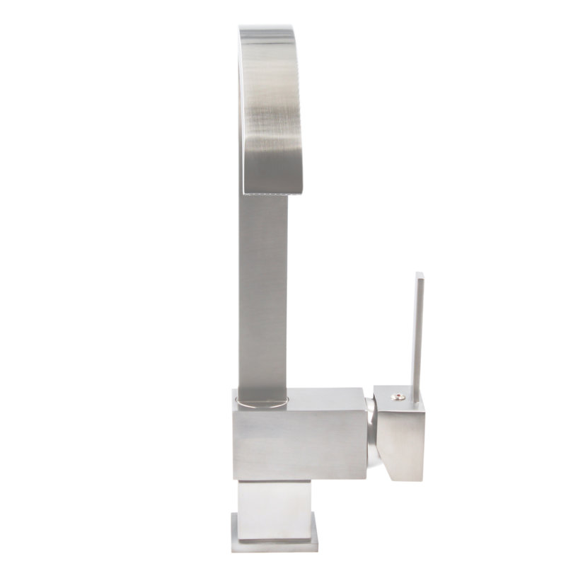 Novatto Wright Kitchen Faucet, Brushed Nickel