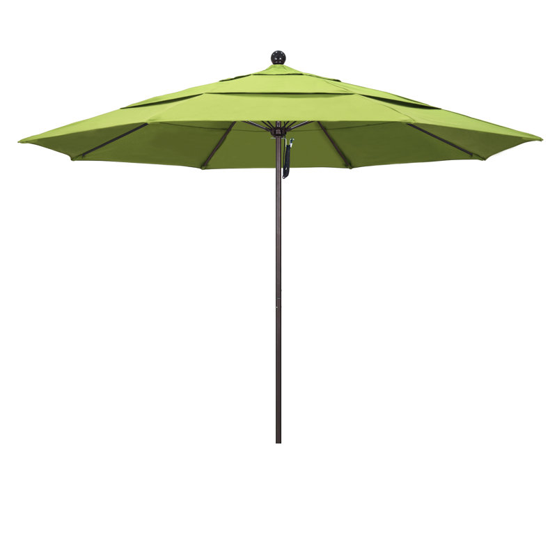 Parasol de marché 11 pi Hibo, Toile Sunbrella® perroquet