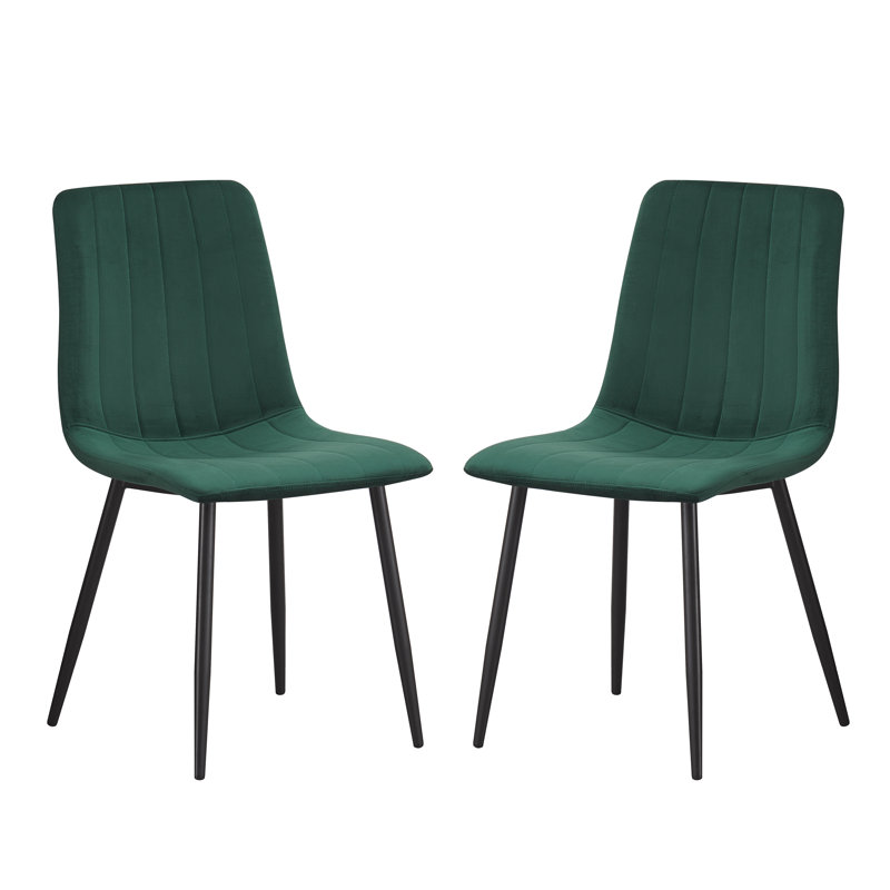 Ashlee Upholstered Dining Chair, Green
