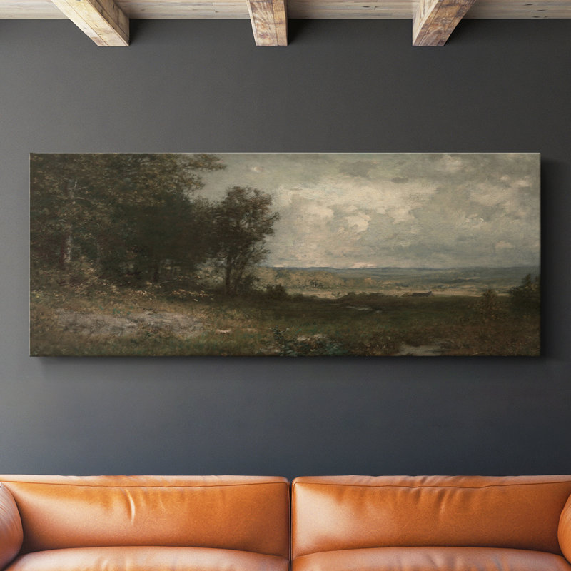 Paysage, série DLX-III, toile tendue avec châssis, prête à être accrochée, H 20 po x l 50 po