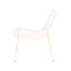 Chaises estivales en fer blanc mat - empilables, l 25,28 po x P 22,6 po, fer sur le toit 7,85 lb, 26 po Largeur 22,6 po, profondeur