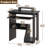 Oveson 29.5 Inch Study Writing Desk Small PC Laptop Table with Storage Shelves-1847865368