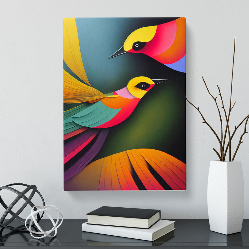 Bird Action Vol.2 - Wrapped Canvas, 50cm H x 35cm W x 3cm D