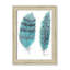 «Feathers in Turquoise II», art encadré-47566107-47566109
