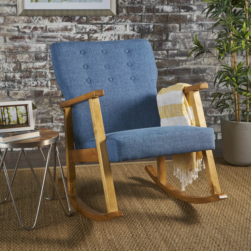 Chaise berçante Nerstrand, Bleu feutré