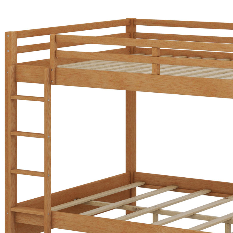 Lit superposé en bois avec échelle, Bois
