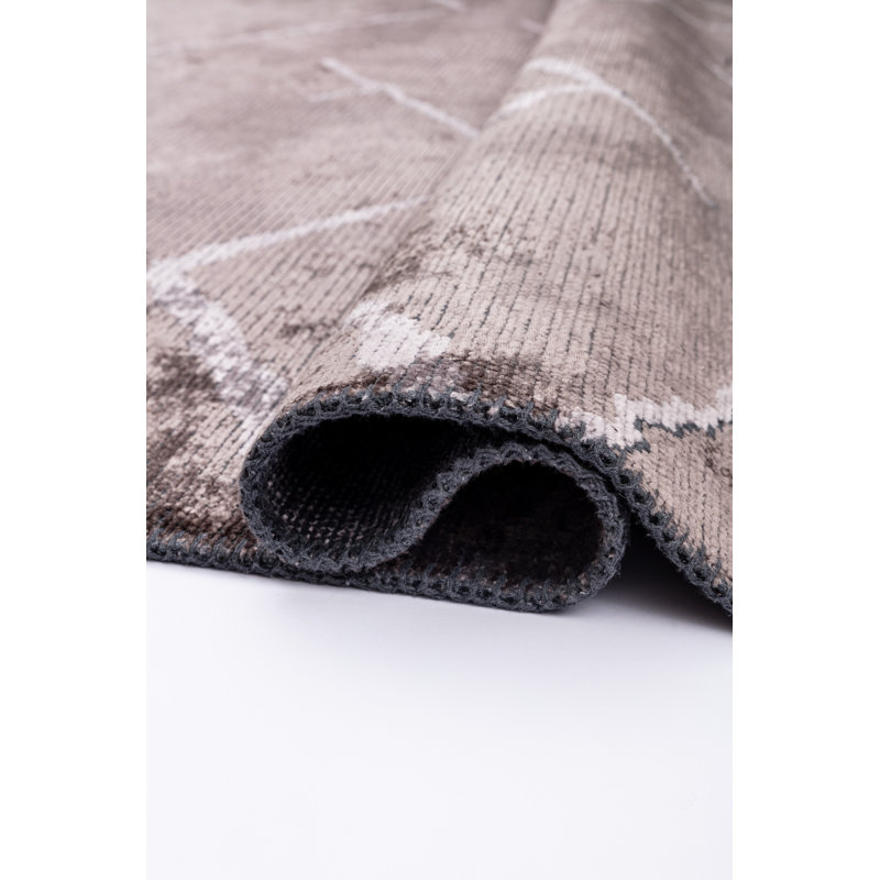 Rapture Gray Abstract Luxury Area Rug, Rectangle 7'10" x 11'2"
