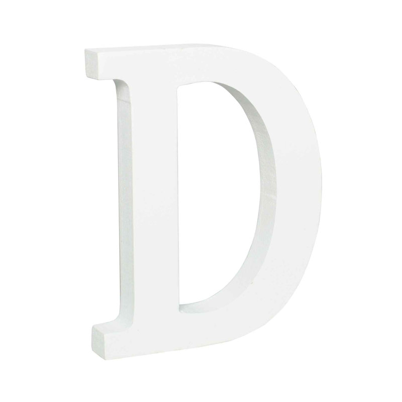Bloc de lettres en bois, D