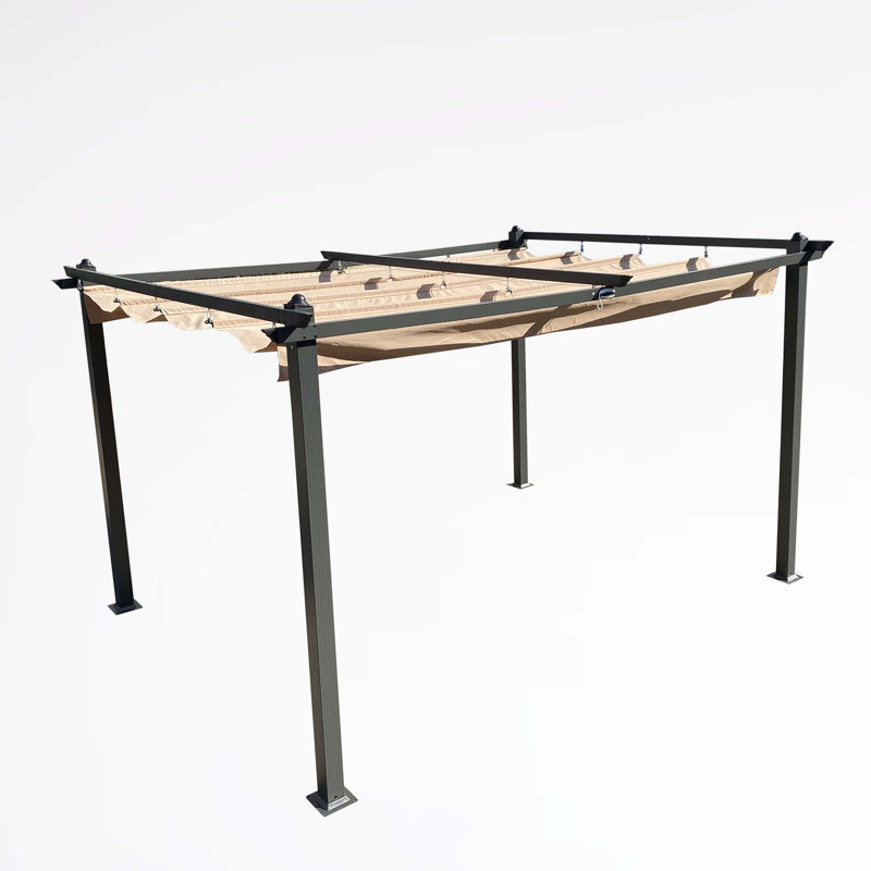 9,83 pi L 13,1 pi x 10 pi Pavillon de jardin Aluminumm, Beige