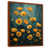 Toile avec cadre flottant brun