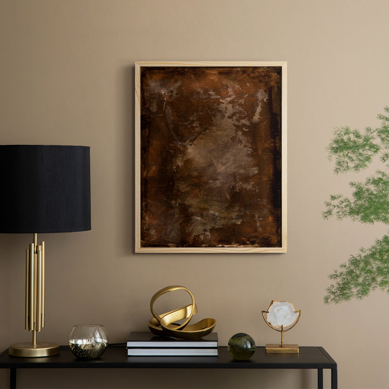 Rusty Steel II, reproduction encadrée - bois massif, Encadré naturel, H 11 po x l 9 po