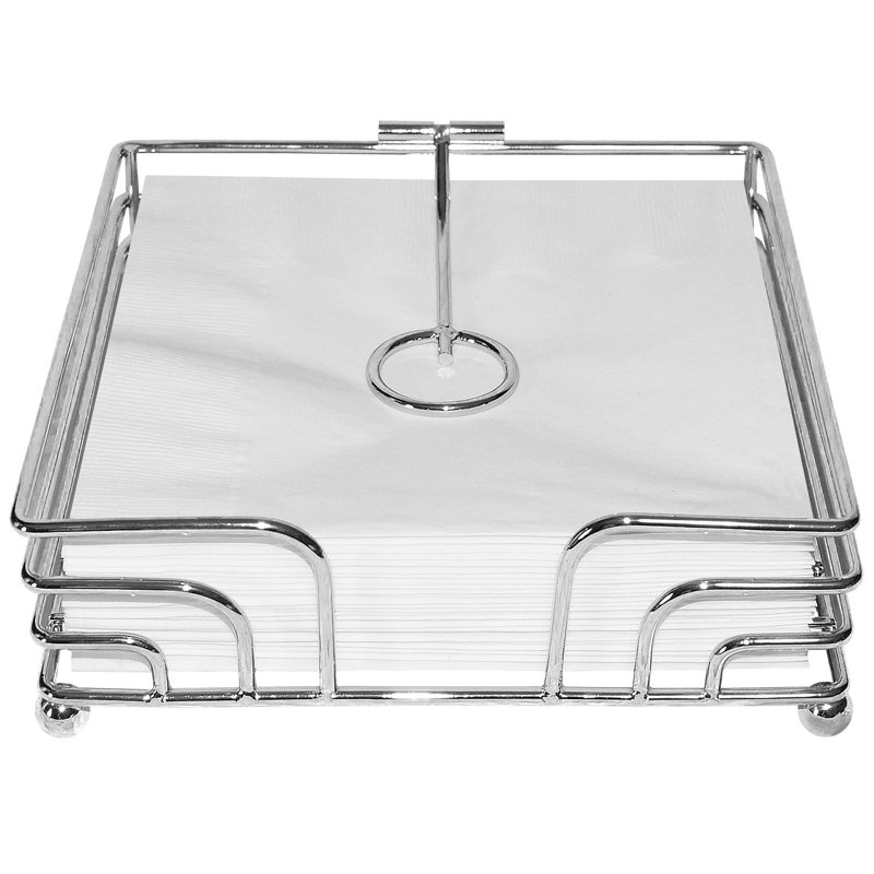 Porte-serviettes sur pied en fil plat