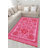 Pink Themed Floral Motifs Rose Patterned Vintage Decorative Carpet-238971744
