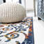 Tapis intérieur / extérieur crème / bleu / rouge Rhianne-550477691