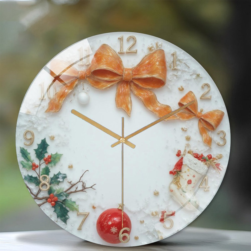 Horloge murale de Noël 12 po
