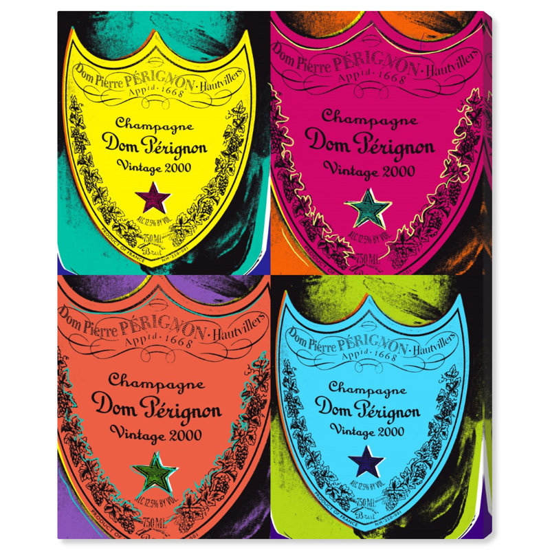 Warholesque Dom P - Impression sur toile, Toile encadrée, H 36 po x l 45 po, Blanc