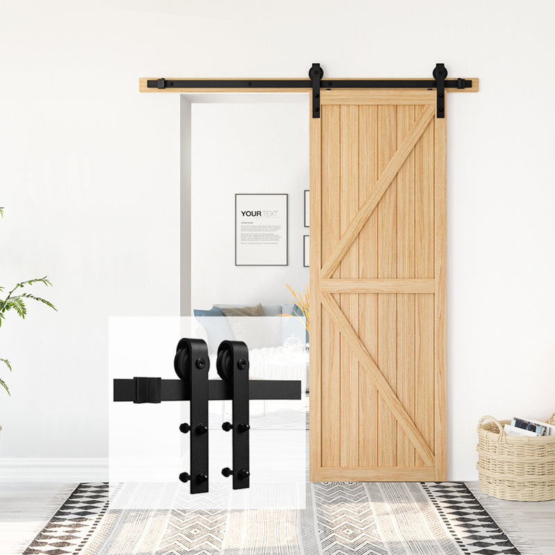 Ensemble de quincaillerie de porte de grange simple standard, 60 po