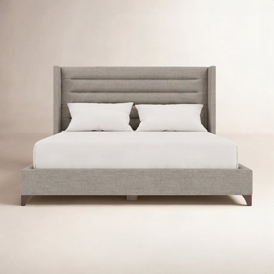 Miliyah Wingback Maple Bed