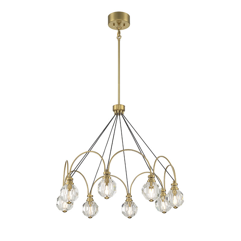 Jalenn 8 - Light Wagon Wheel Chandelier