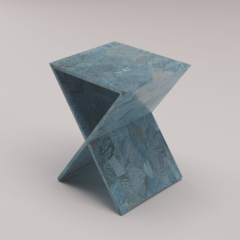 Carrefour End Table, Amazonite