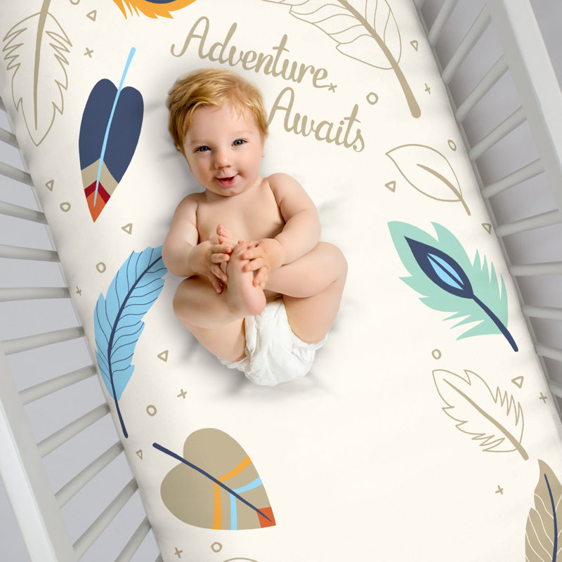 Drap-housse pour lit de bébé sophistiqué Reidsville