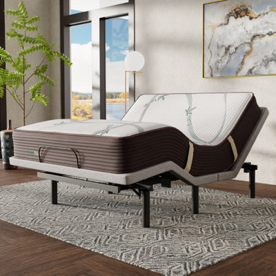Crosbyton Massaging Adjustable Bed with Wireless Remote