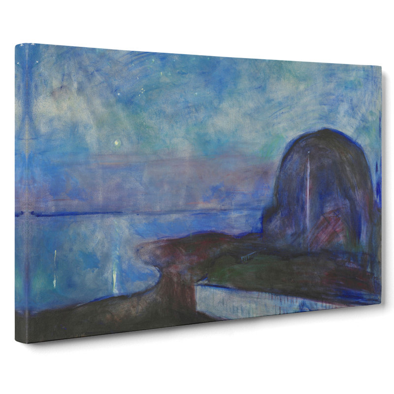Starry Night by Edvard Munch - Wrapped Canvas, 35cm H x 50cm W x 3cm D
