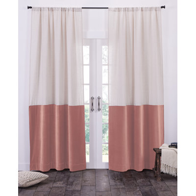 Panneau de rideau simple semi-transparent Sowyer