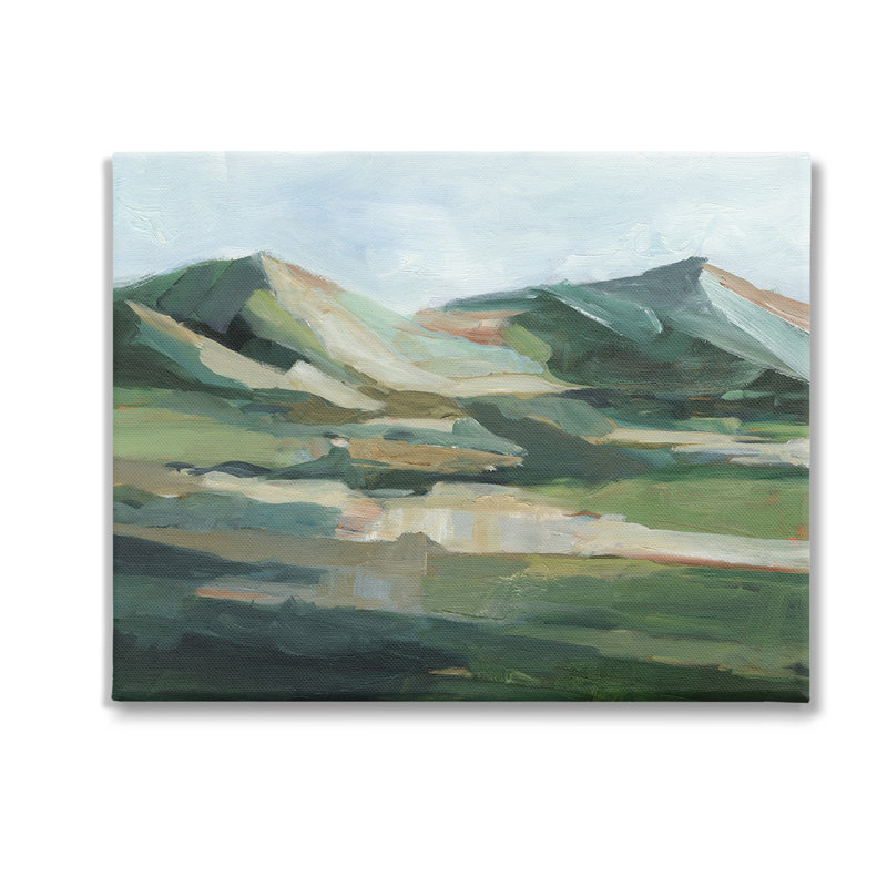 «Brushed Mountain Peaks» par Ethan Harper, Toile tendue, H 30 po x l 40 po x P 1,5 po