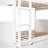Twin Size Bunk Bed With Loft And Drawers In White - Cozy Sleeping Area Functional Storage Compartments-2018111916