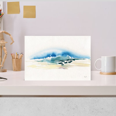 Simple Sea by Kristy Rice - Wrapped Canvas Print