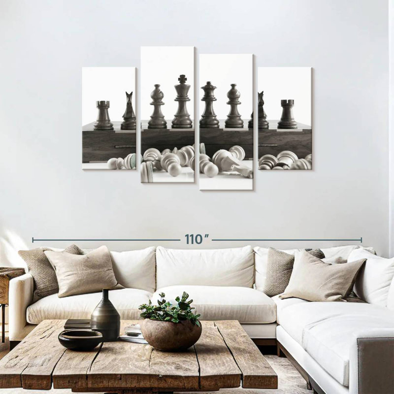 Senne, gagnant du jeu d'échecs, H 48 po x l 75 po