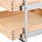 2 Tier Pull Out Cabinet Drawer Organizer, Wood Construction, Soft Close Metal Tracks, Compact Design Kitchen Drawer, Solid With Joint, Efficient Storage Solution