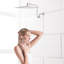 Tête de douche en nickel brossé de 12 po, tête de conception luxueuse avec bras réglable, améliore l'expérience
