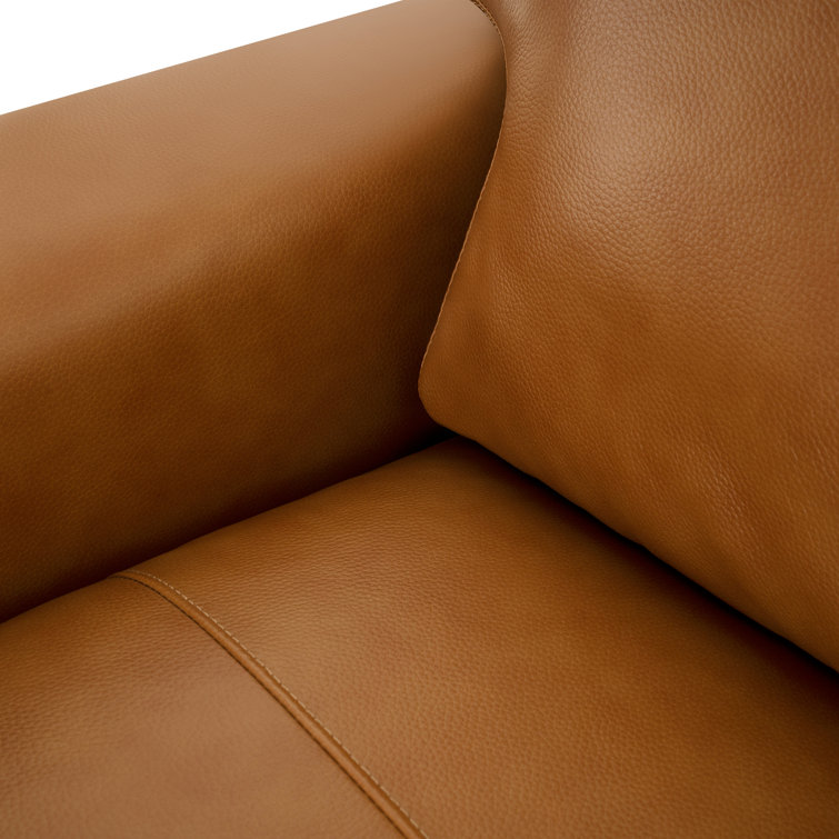 Latitude Run® Daryon Leather Club Accent Chair - Luxurious Comfort