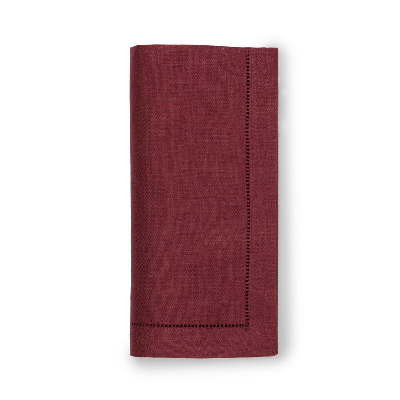 Festival Linen Rectangle Napkins, Merlot