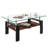Fraiya Rectangle Coffee Table with Tempered Glass & MDF Storage Shelf, Modern Living Room or Office Center Table-1767302724-1767302744