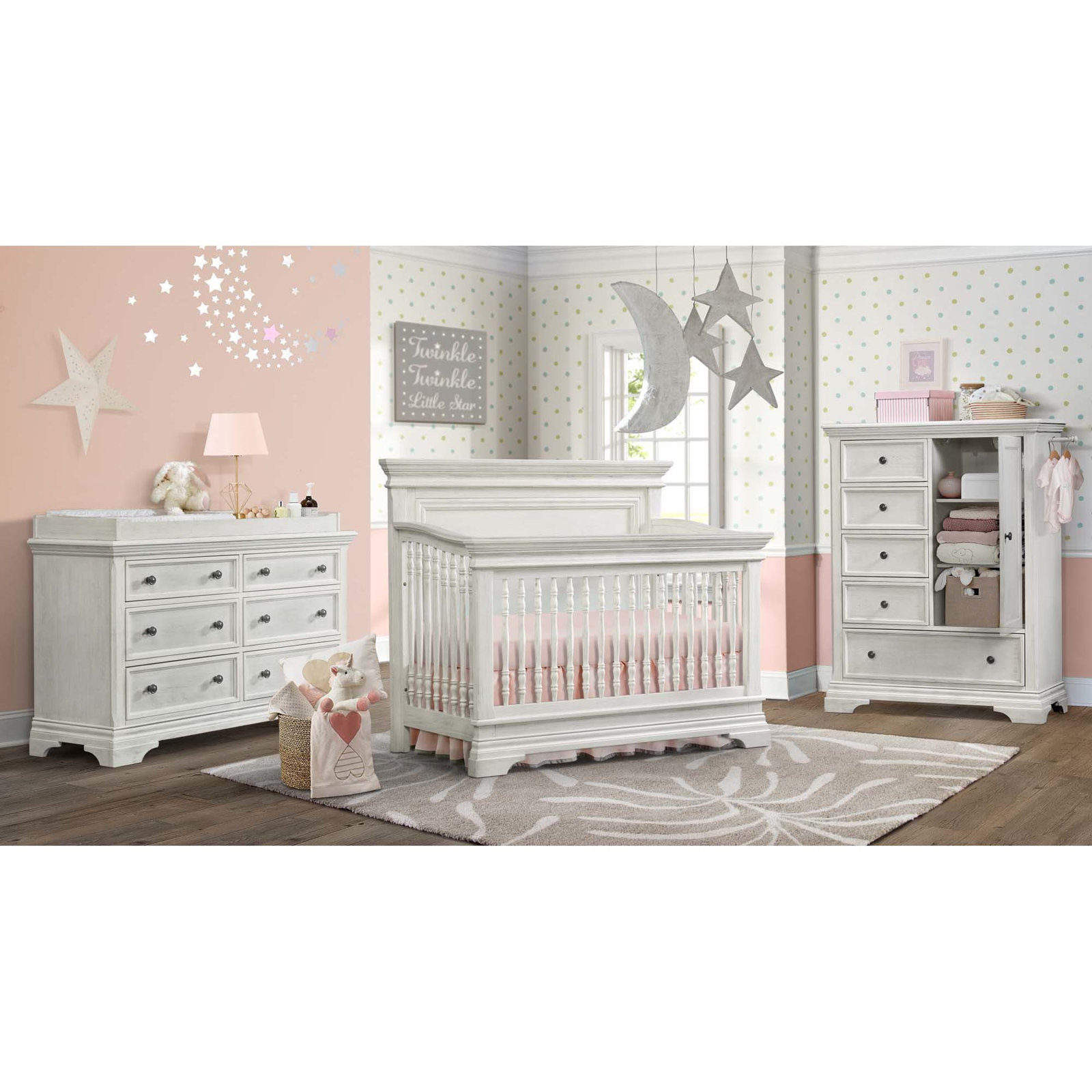 Frony 3 -in-1 Convertible Crib