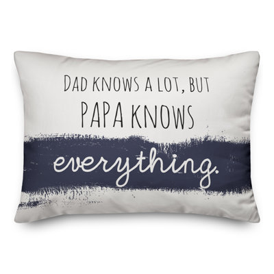  Knows Everything Grandpa Rectangular Pillow Cover & Insert